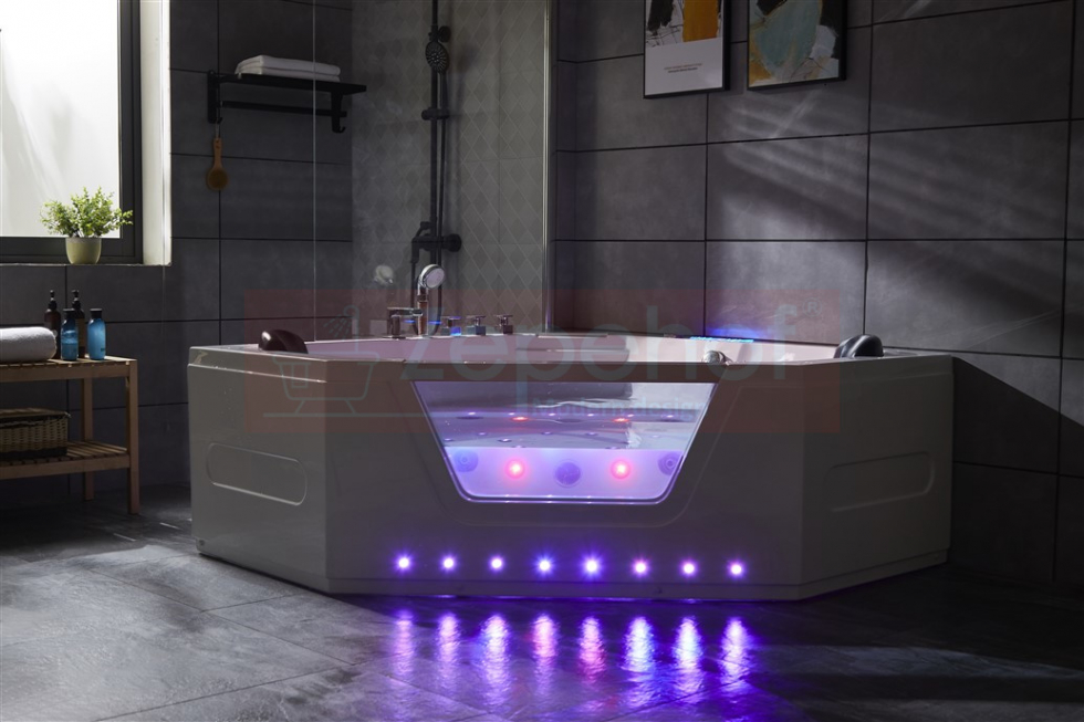 Wanna z hydromasażem LS-6025 narożna 150cmx150cmx59cm