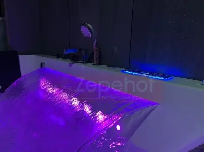 Wanna z hydromasażem C-509 2+2 prostokątna 180cmx120cmx59cm WODOSPAD chromoterapia