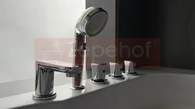Wanna z hydromasażem C-487 narożna 150cmx150cmx58cm chromoterapia podgrzewacz