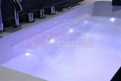 Wanna z hydromasażem EBX-1002 prostokątna LEWA 170cmx90cmx68cm z podgrzewaczem+pilot
