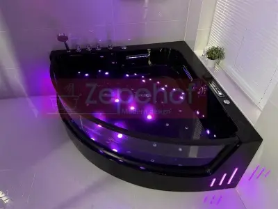 Wanna z hydromasażem CN-3131 LED ZEWNĘTRZNY narożna 150cmx150cmx59cm z podgrzewaczem