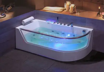 Wanna z hydromasażem CLF-3133 prostokątna 170cmx80cmx59cm prawa