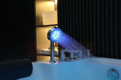 Wanna z hydromasażem K-700 dla 2-óch osób prostokątna 180cmx120cmx65cm DYSZE LEDOWE, PILOT
