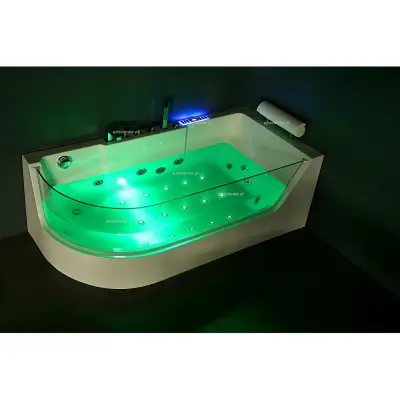 Wanna z hydromasażem CL-3132 prostokątna 150cmx75cmx59cm lewa