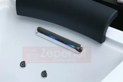 Wanna z hydromasażem BC-602 prostokątna 180cmx90cmx66cm DYSZE OBROTOWE, MASAŻ KARKU, WODOSPADY, PILOT