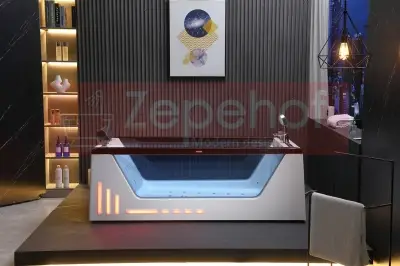 Wanna z hydromasażem BC-607 Weiß prostokątna 174cmx88cmx61cm +Ambiente z podgrzewaczem+pilot