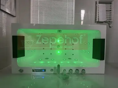 Wanna z hydromasażem LS-4420 150cmx75cmx58cm chromoterapia podgrzewacz