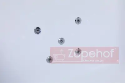 Wanna z hydromasażem EB-D871 prostokątna 180cmx100cmx65cm DYSZE OBROTOWE, MASAŻ KARKU, WODOSPADY, PILOT