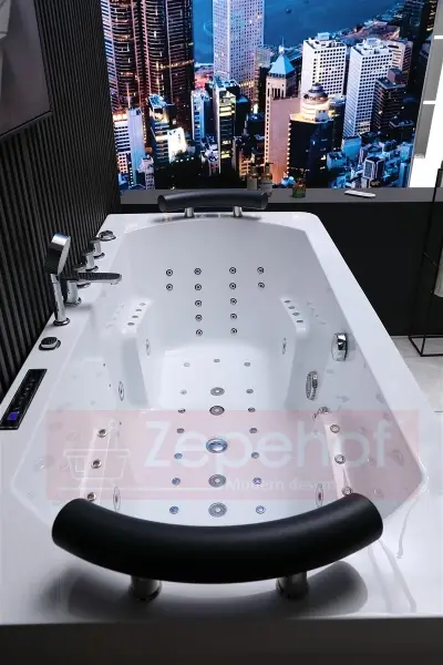 Wanna z hydromasażem EB-869 prostokątna 180cmx88cmx65cm DYSZE LEDOWE, PILOT