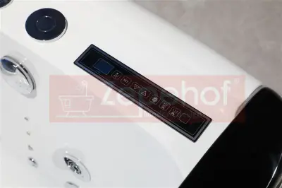 Wanna z hydromasażem EB-D034 prostokątna 187cmx90cmx75cm Wodospad LED x 2+Ambiente z podgrzewaczem+pilot