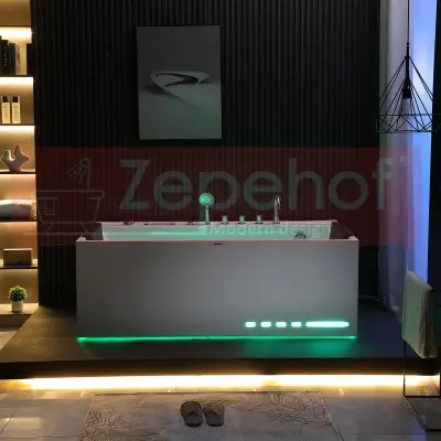 Wanna z hydromasażem EB-D710 prostokątna 170cmx80cmx60cm z podgrzewaczem+pilot