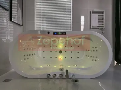 Wanna z hydromasażem LS-4480 170cmx80cmx58cm chromoterapia podgrzewacz