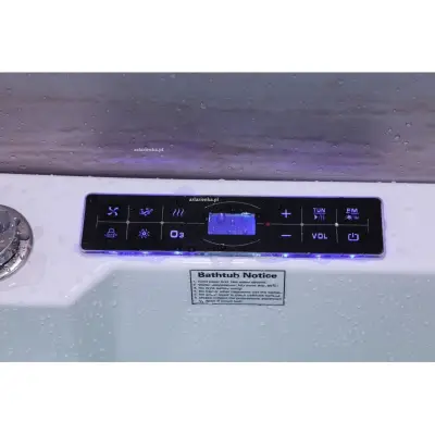 Wanna z hydromasażem CLF-3132 prostokątna 150cmx75cmx59cm prawa