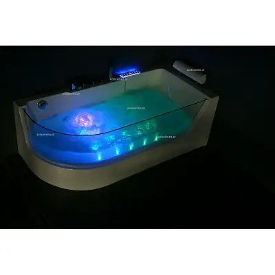 Wanna z hydromasażem CL-3132 prostokątna 150cmx75cmx59cm lewa