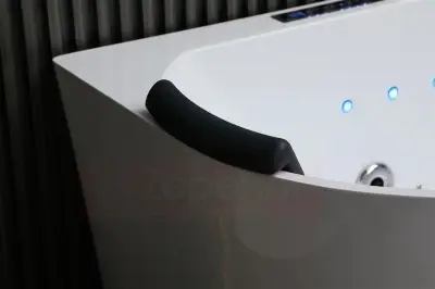 Wanna z hydromasażem EB-802 B prostokątna 150cmx75cmx60cm DYSZE OBROTOWE, PILOT