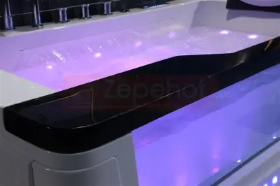 Wanna z hydromasażem EBX-1002 prostokątna LEWA 170cmx90cmx68cm z podgrzewaczem+pilot