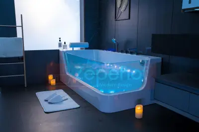Wanna z hydromasażem C-503 PRAWA prostokątna 170cmx80cmx59cm