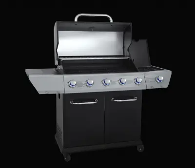 Grill gazowy Garmaz Premium Line 17,2kW 5+1 palników E70J61J25-SB pokrętła LED