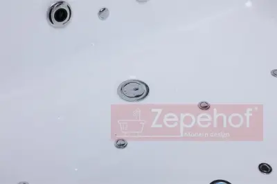 Wanna z hydromasażem EB-D873 LEWA prostokątna 185cmx120cmx65cm 2 DYSZE OBROTOWE, MASAŻ KARKU, WODOSPADY, PILOT