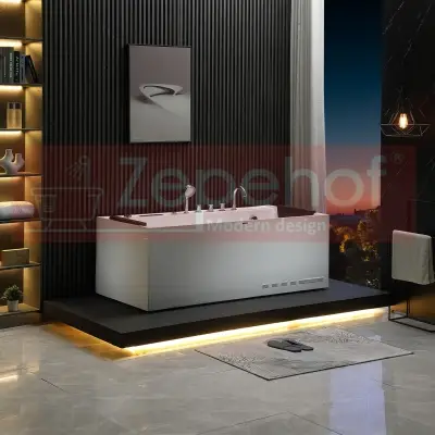 Wanna z hydromasażem EB-D710 prostokątna 170cmx80cmx60cm z podgrzewaczem+pilot