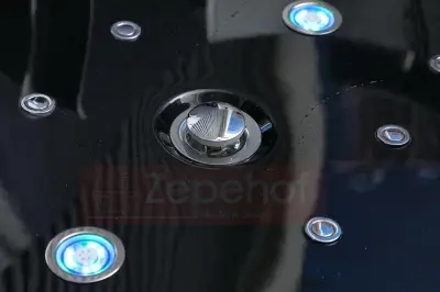 Czarna Wanna z hydromasażem EB-869 prostokątna 180cmx88cmx65cm MASAŻ DŁONI HIT!