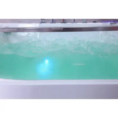 Wanna z hydromasażem CLF-3133 prostokątna 170cmx80cmx59cm prawa