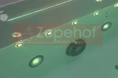 Wanna z hydromasażem EB-D710 prostokątna 170cmx80cmx60cm z podgrzewaczem+pilot