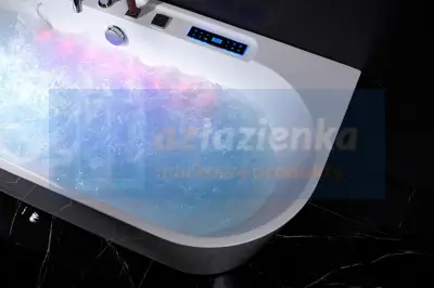 Wanna z hydromasażem LS-4470 170cmx80cmx58cm chromoterapia podgrzewacz