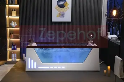 Wanna z hydromasażem BC-607 Weiß prostokątna 174cmx88cmx61cm +Ambiente z podgrzewaczem+pilot