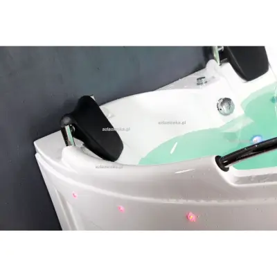 Wanna z hydromasażem C-031 narożna 150cmx150cmx68cm 2-osobowa chromoterapia