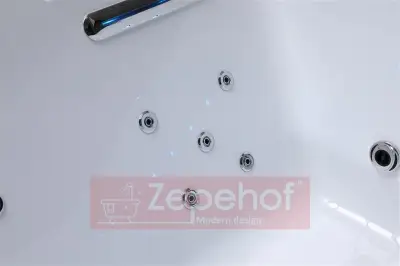 Wanna z hydromasażem EB-D873 PRAWA prostokątna 185cmx120cmx65cm 2 DYSZE OBROTOWE, MASAŻ KARKU, WODOSPADY, PILOT