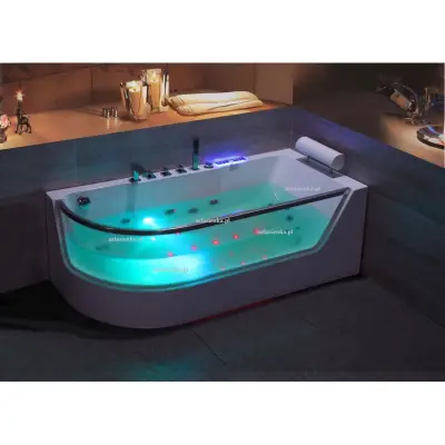 Wanna z hydromasażem CLF-3132 prostokątna 150cmx75cmx59cm lewa
