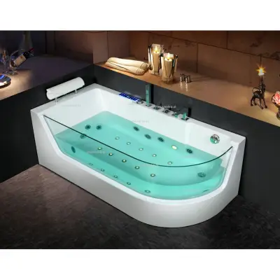 Wanna z hydromasażem CL-3133 prostokątna 170cmx80cmx59cm prawa
