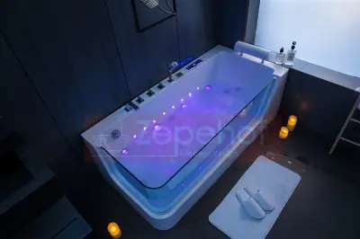 Wanna z hydromasażem C-503 LEWA prostokątna 170cmx80cmx59cm