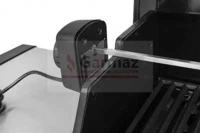 Grill gazowy Garmaz Premium Line MOC 24kW 6+1 palników + opiekacz + rożen elektryczny M61A65-SB-BB pokrętła LED