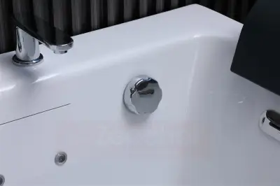 Wanna z hydromasażem EB-185 weiß prostokątna 170cmx85cmx58cm DYSZE OBROTOWE, MASAŻE KARKU, WODOSPADY, PILOT
