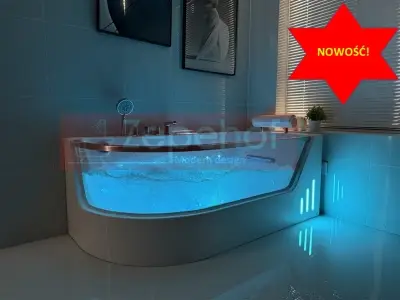 Wanna z hydromasażem CLF-3132 prostokątna 150cmx75cmx59cm lewa