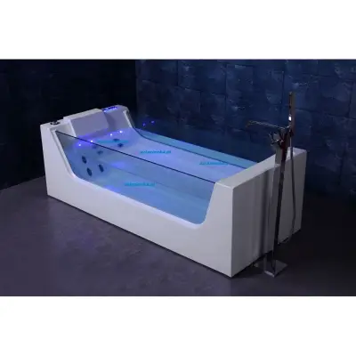 Wanna z hydromasażem C-3210 prostokątna 180cmx80cmx58cm+podgrzewacz