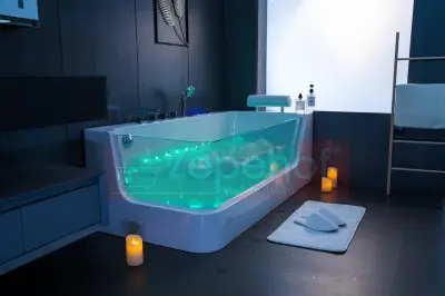 Wanna z hydromasażem C-503 LEWA prostokątna 170cmx80cmx59cm