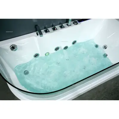 Wanna z hydromasażem CL-3132 prostokątna 150cmx75cmx59cm lewa