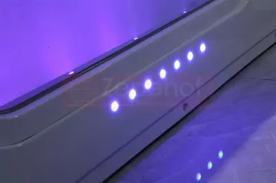 Wanna z hydromasażem EBX-1002 prostokątna LEWA 170cmx90cmx68cm z podgrzewaczem+pilot