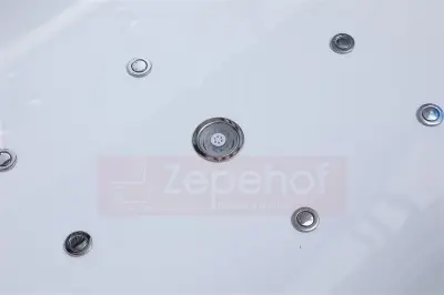 Wanna z hydromasażem EB-185 prostokątna 170cmx85cmx58cm DYSZE OBROTOWE, MASAŻ KARKU, WODOSPADY, PILOT