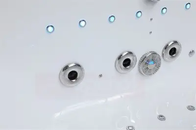 Wanna z hydromasażem EB-802 B prostokątna 150cmx75cmx60cm DYSZE OBROTOWE, PILOT