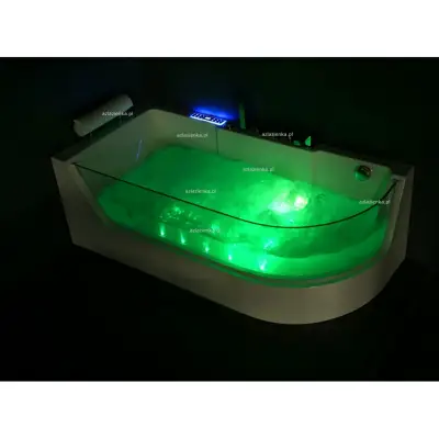 Wanna z hydromasażem CL-3132 prostokątna 150cmx75cmx59cm prawa