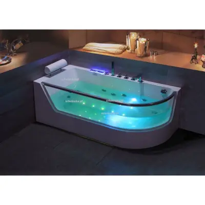Wanna z hydromasażem CLF-3132 prostokątna 150cmx75cmx59cm prawa