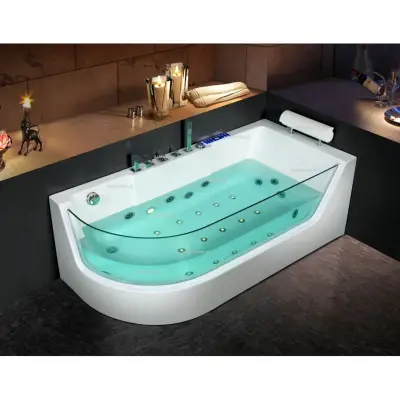 Wanna z hydromasażem CL-3132 prostokątna 150cmx75cmx59cm lewa