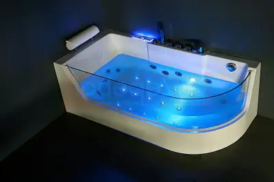 Wanna z hydromasażem CL-3133 prostokątna 170cmx80cmx59cm prawa