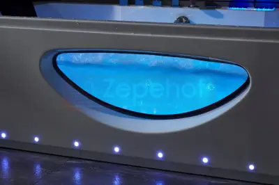 Wanna z hydromasażem LS-5010 prostokątna 180cmx80cmx57cm chromoterapia z podgrzewaczem