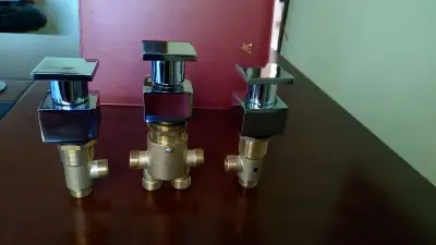 BATERIA NAWANNOWA ZAWÓR ZAWORY GŁOWICA KOMPLET 3 SZTUKI WANNA Z HYDROMASAŻ