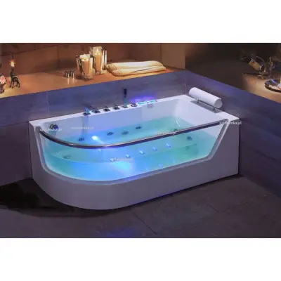 Wanna z hydromasażem CLF-3132 prostokątna 150cmx75cmx59cm lewa